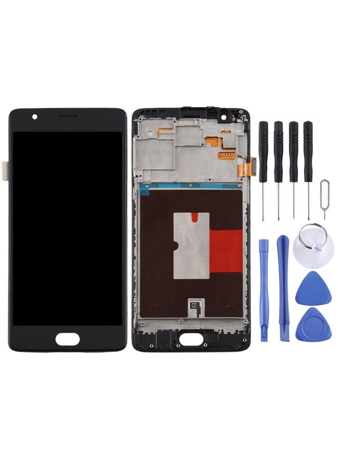 Replacement For OnePlus 3 / 3T A3000 A3010 TFT Material LCD Screen and Digitizer Full Assembly with Frame Black - Image 2